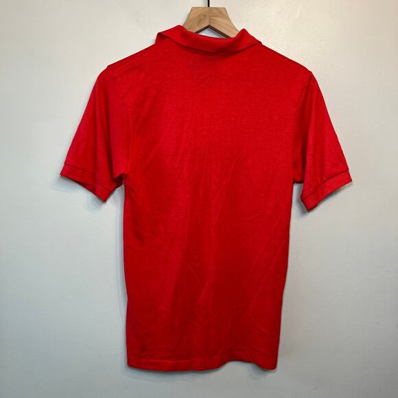 Vintage Hanes Indiana University Hoosier Short Sleeve Polo Shirt Red Size Small - Picture 4 of 4
